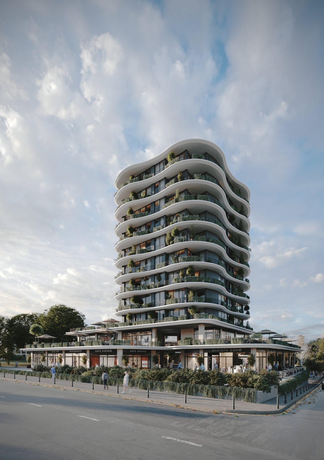 UBB Mersin Metin Çiçek Villaları - Dış Mekân Görselleştirme